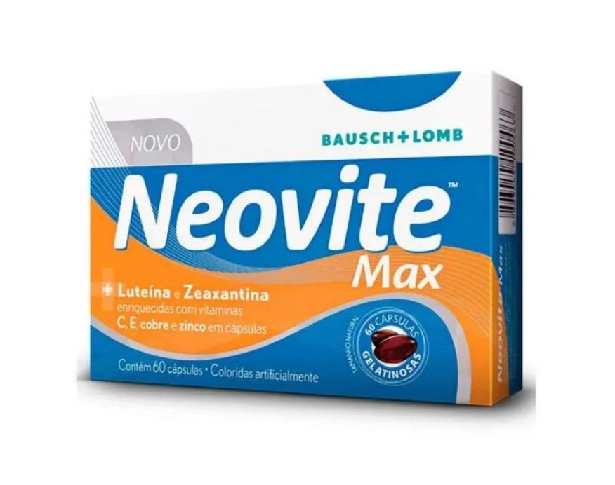 Bausch & Lomb Suplemento Alimentar Neovite Max 60 Cápsulas Gelatinosas