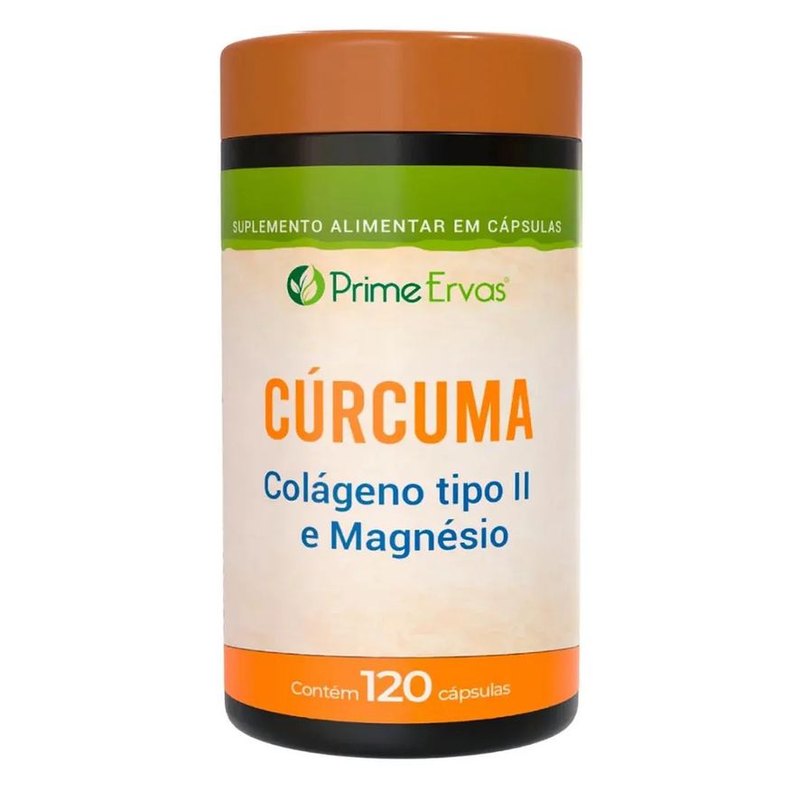 Fitoprime Curcuma Colageno Tipo Ii e Magnesio 120cps Prime Ervas