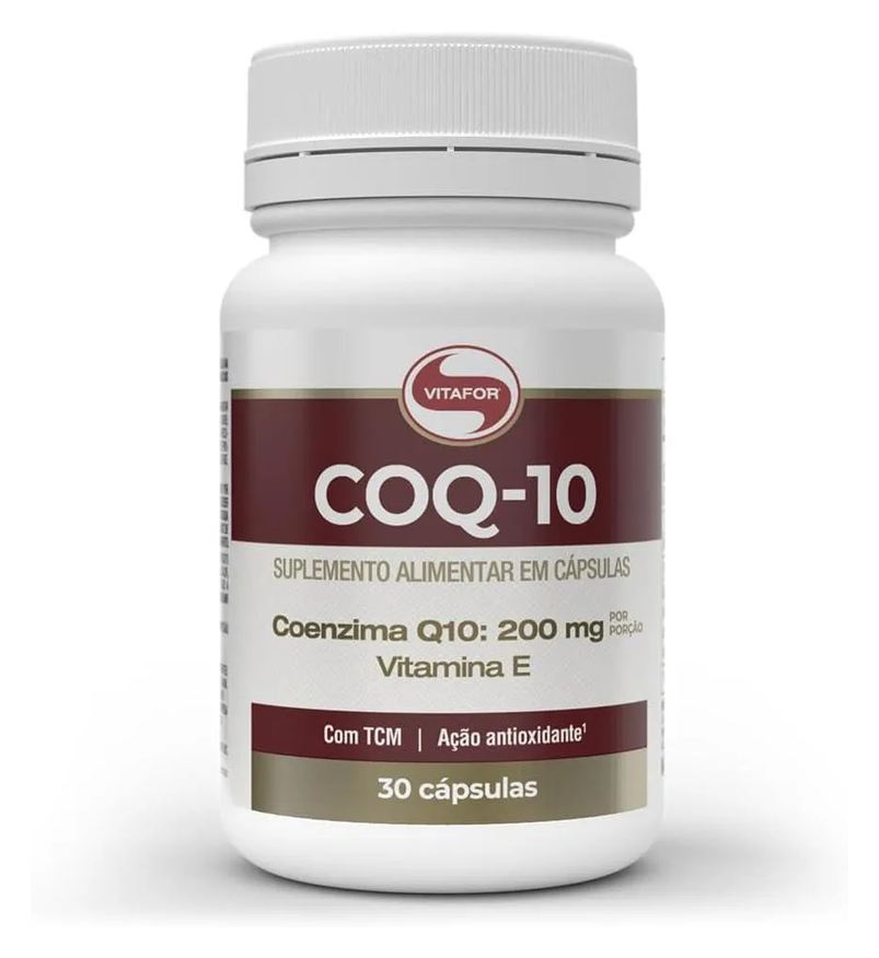 Vitafor Suplemento Alimentar Coq-10 - Coenzima Q10 + Vitamina e - 30Cap