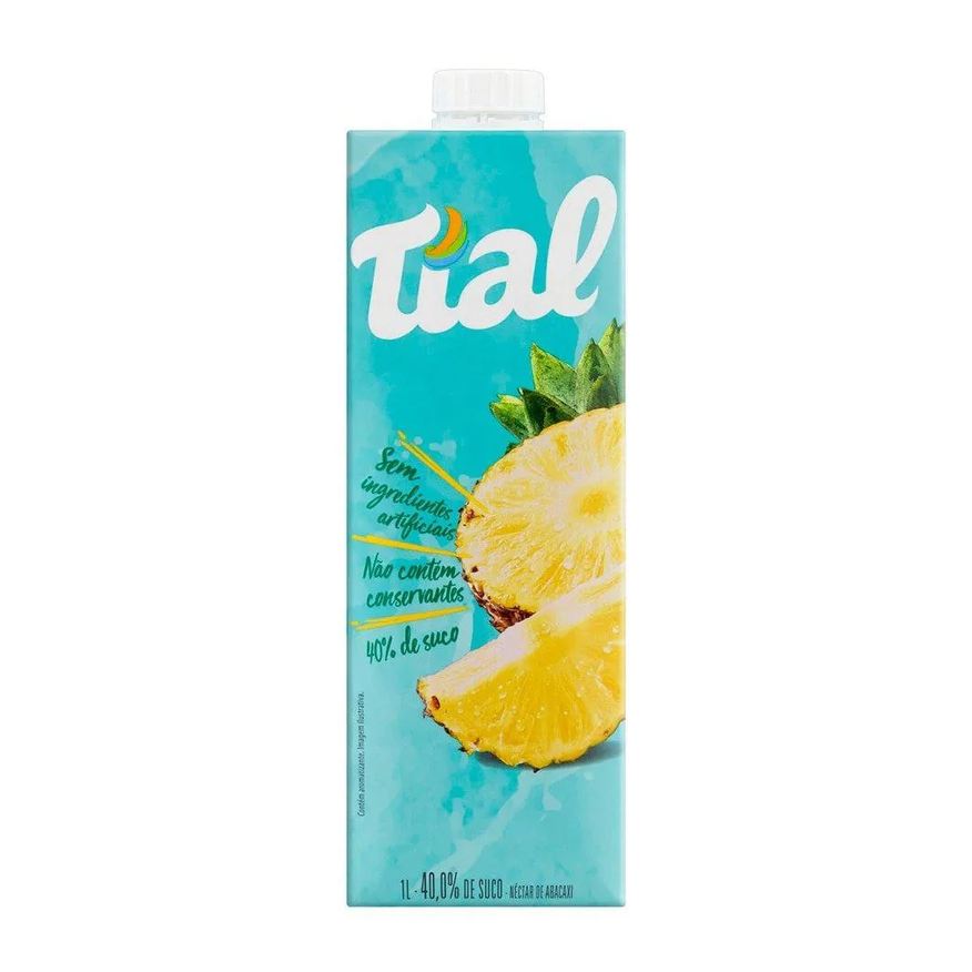 Tial Suco Nectar Abacaxi 1l - Embalagem com 12 unidades