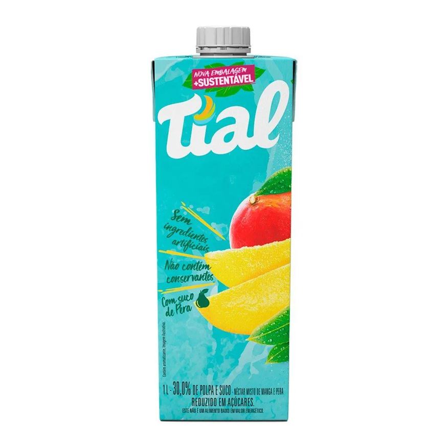 Tial Suco Néctar Manga e Pera 1l - Embalagem com 12 unidades