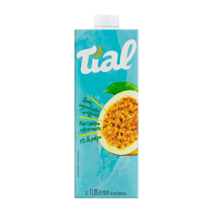 Tial Suco Néctar Maracujá 1l - Embalagem com 12 unidades