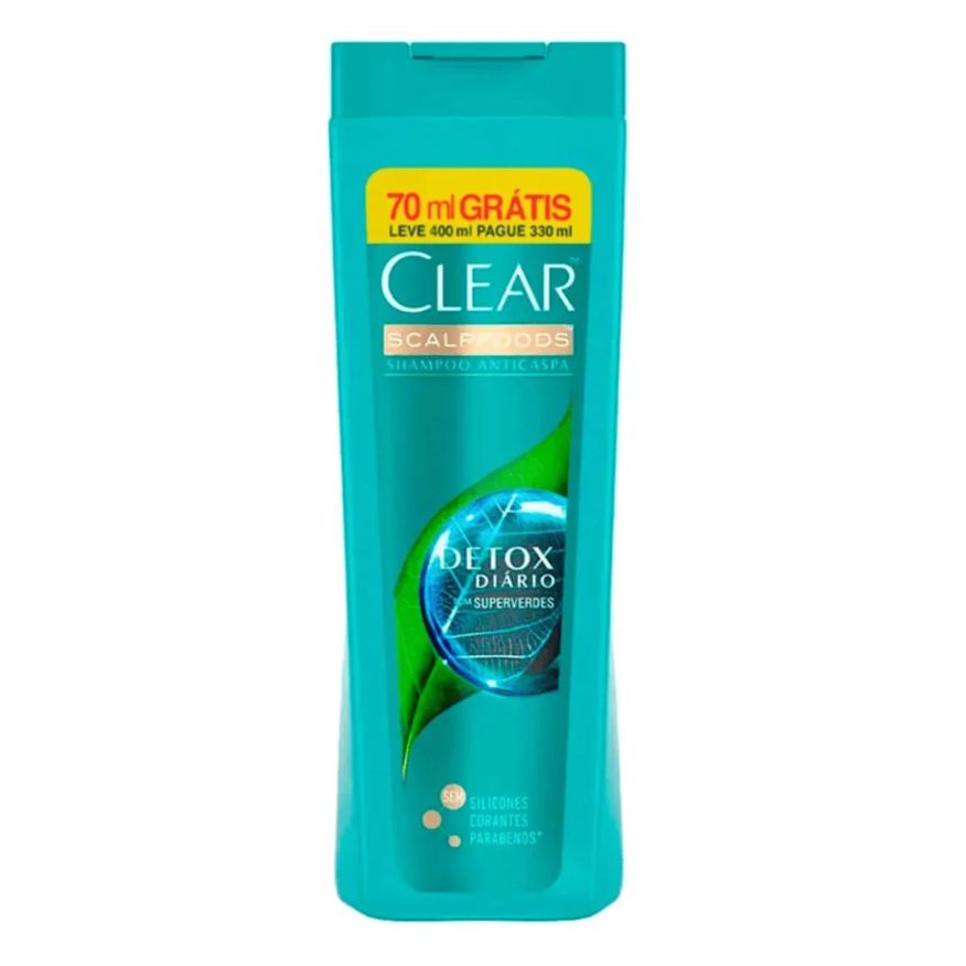 Unilever Shampoo Clear Detox Diário 400ml