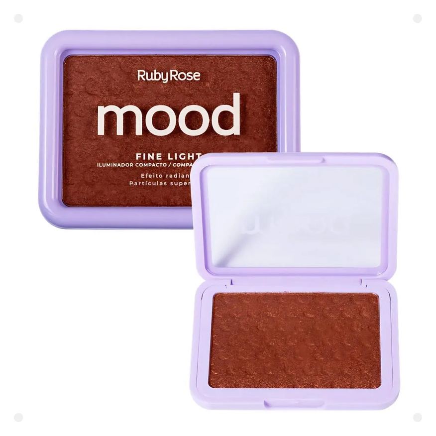 Ruby Rose Iluminador Compacto Mood Fine Light Efeito Radiante Mlf03