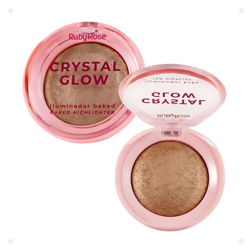 Ruby Rose Iluminador Baked Crystal Glow Opal Shine Hb-m700-4