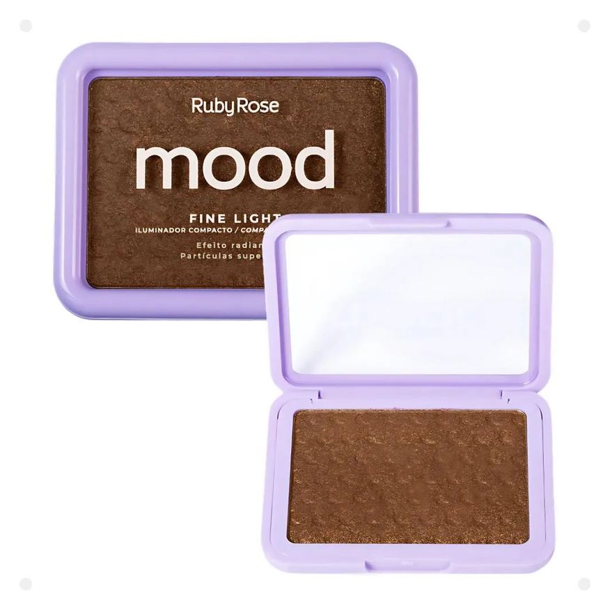 Ruby Rose Iluminador Compacto Mood Fine Light Efeito Radiante Mlf02
