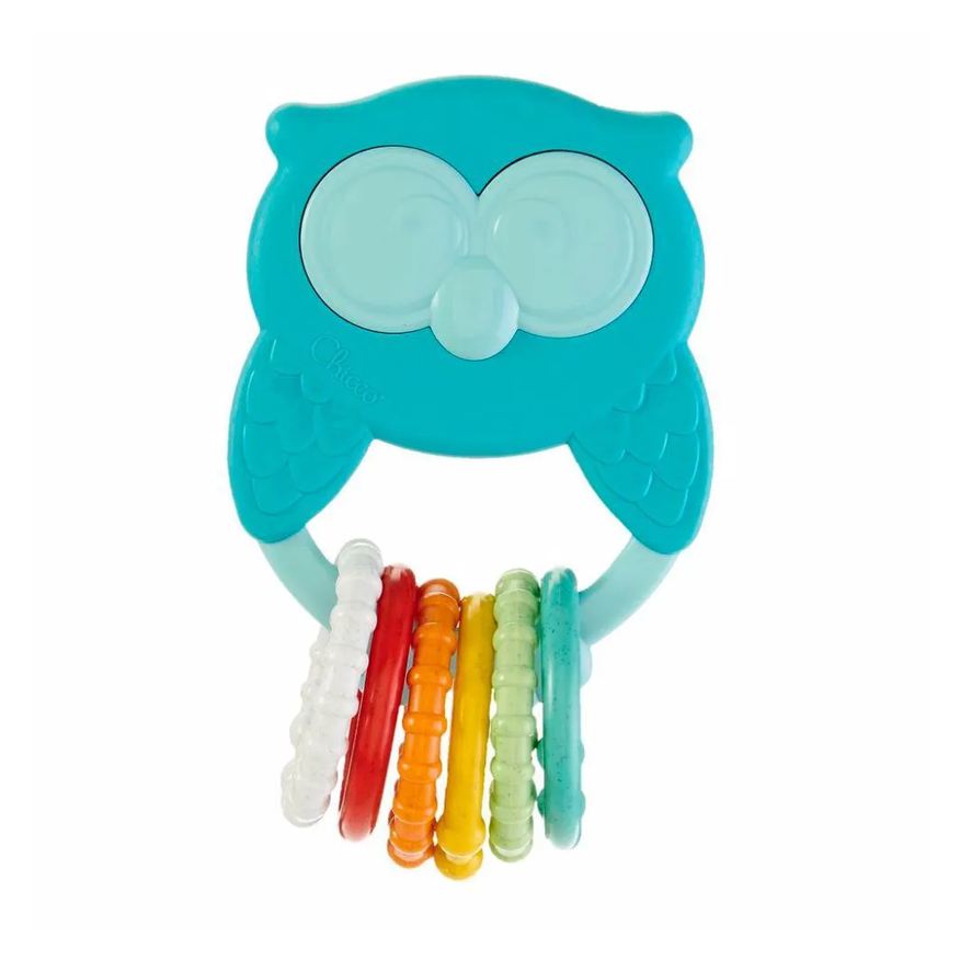 Chicco Chocalho Mordedor Roca Mocho Eco Corujinha Azul
