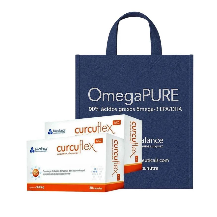 Bio Balance Kit 2 Curcuflex 30 cápsulas 920mg + Sacola Tnt Biobalance