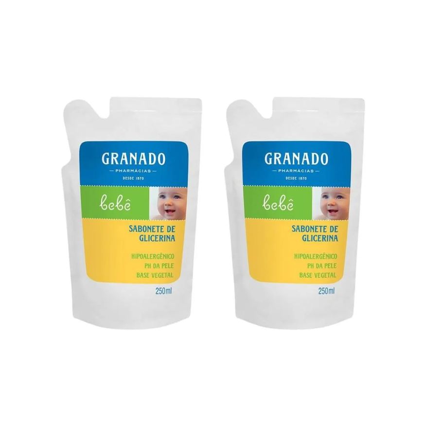 Granado Sabonete Liquido Baby Refil 250ml Glicerina Trad - 2un