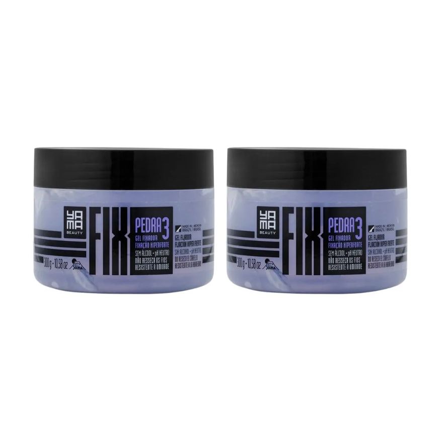 Yamá Gel Fixador Yama Fix 300g Pedra - Kit C / 2un