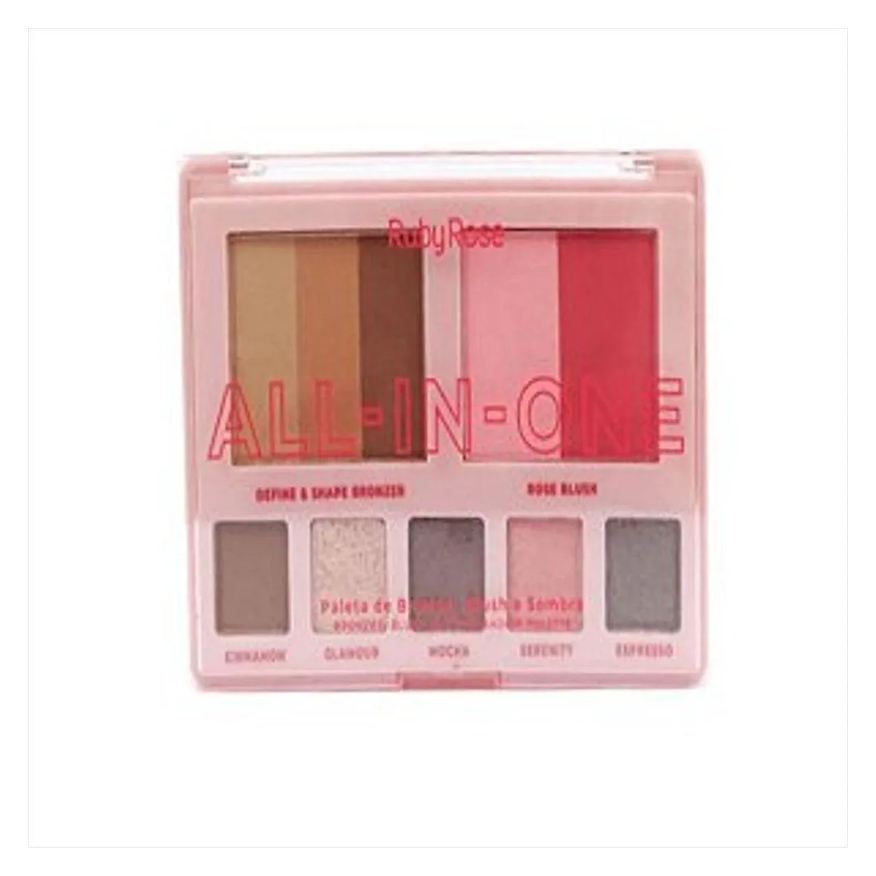 Ruby Rose Paleta de Bronzer Blush e Sombra All In One 21,85g