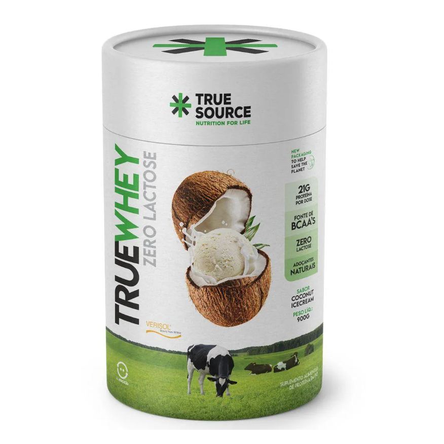 True Whey Concentrado sem Lactose Coconut 900g - True Source