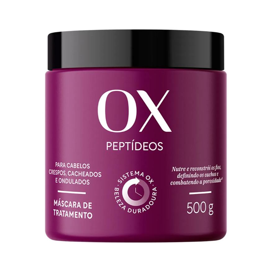 de Máscara Tratamento OX Peptídeos com Óleo Argan 500g