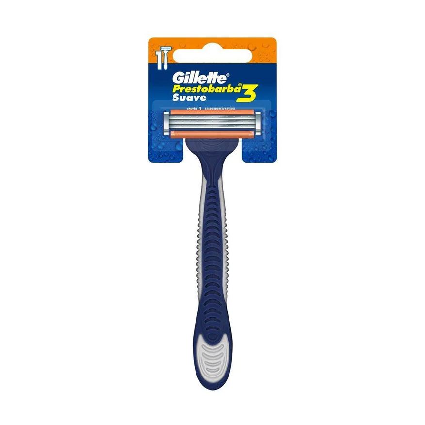 Gillette Aparelho Prestobarba3 Champions Suave Cartela - Embalagem com 12 unidades