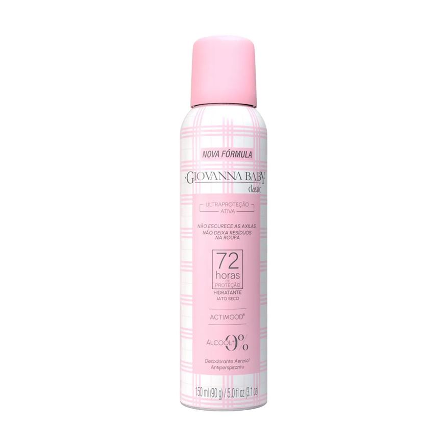 Giovanna Baby Desodorante Antiperspirante Aerossol Classic 72h 150ml