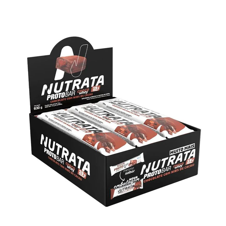 Nutrata Proto Bar - Sabor Choco Whey - 9 unidades de 70g