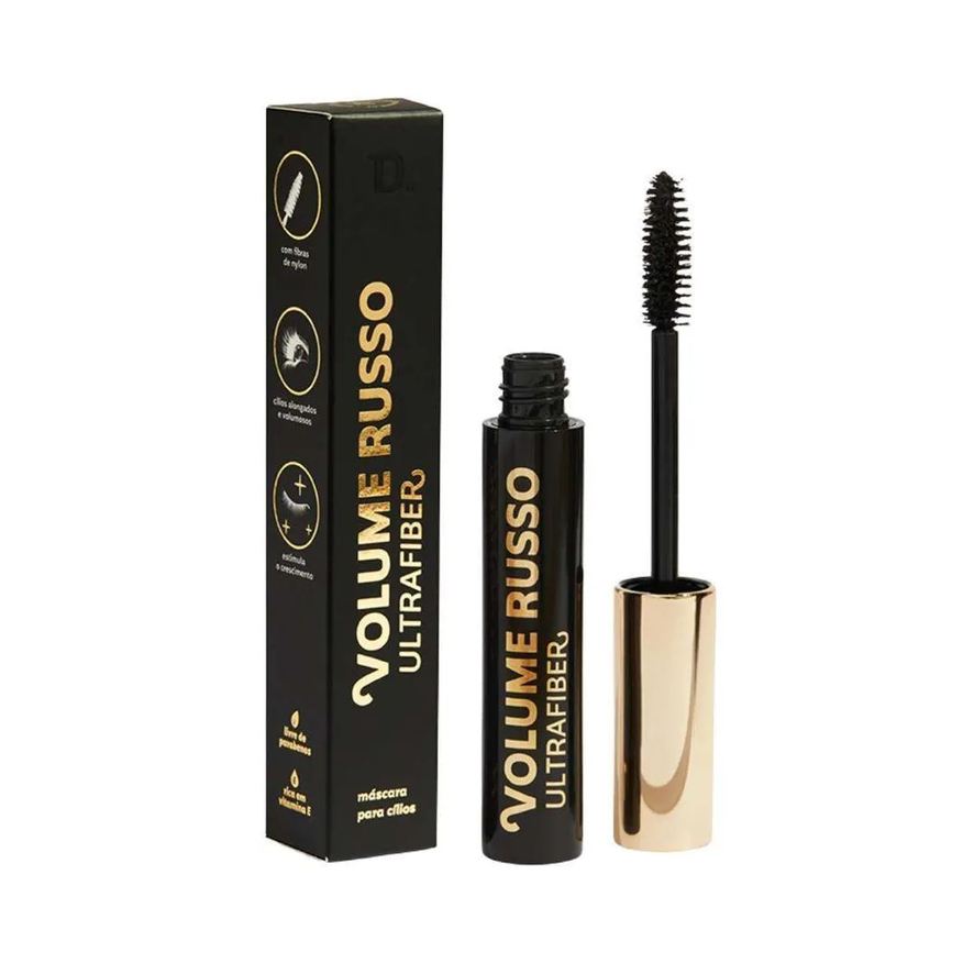 Dailus Máscara para Cílios 9g Volume Intenso e Alongamento Duradouro - Volume Russo Ultrafiber