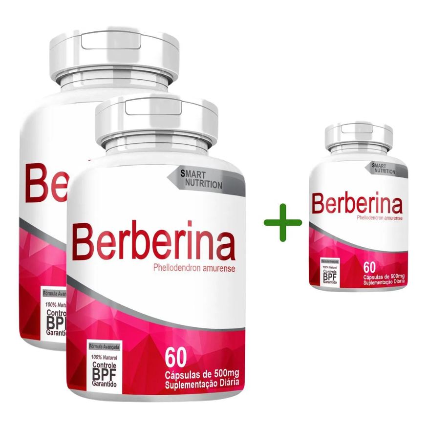 4Elementos Berberina Compre 2 Leve 3 com Total de 180 Capsulas