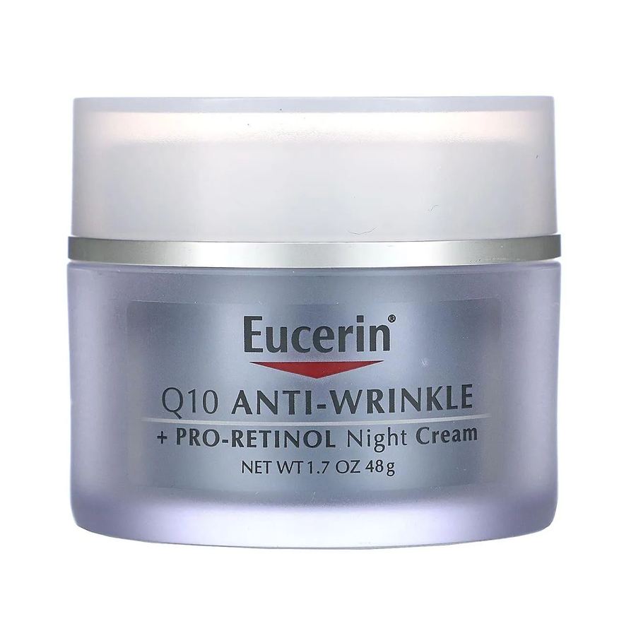 Eucerin Creme Noturno Facial Antirrugas Q10 + Pro-retinol, 48g (1,7 Fl Oz)
