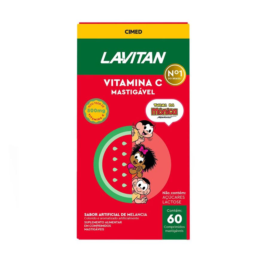 Lavitan Vitamina C Mastigável Melancia 60 Comprimidos