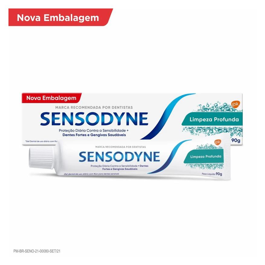 Sensodyne Creme Dental Limpeza Profunda 90g
