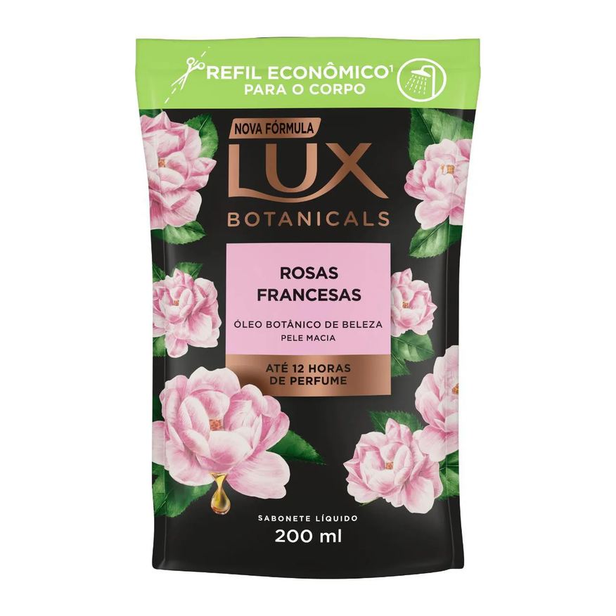 Sabonete Refil Líquido Lux Botanicals Rosas Francesas com 200ml