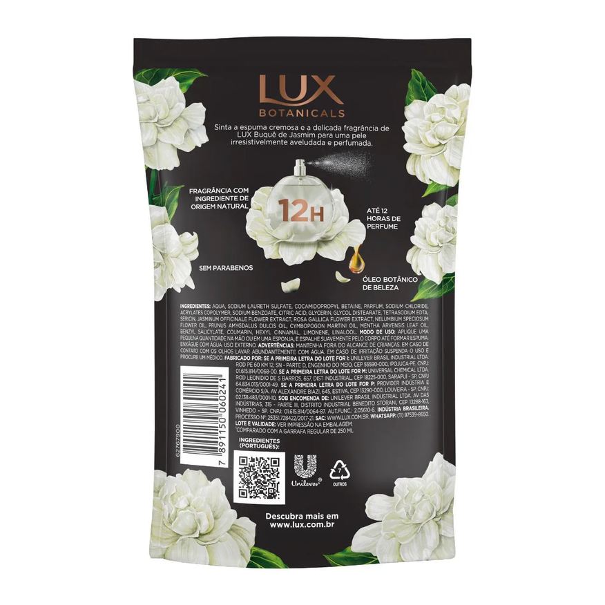 Sabonete Refil Líquido Lux Botanicals Buquê de Jasmim 200ml