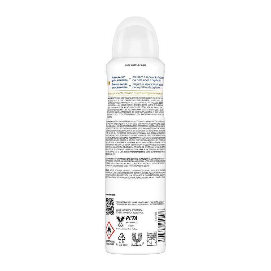 Dove Desodorante Antitranspirante Aerosol Invisible Dry Feminino 48h 150ml