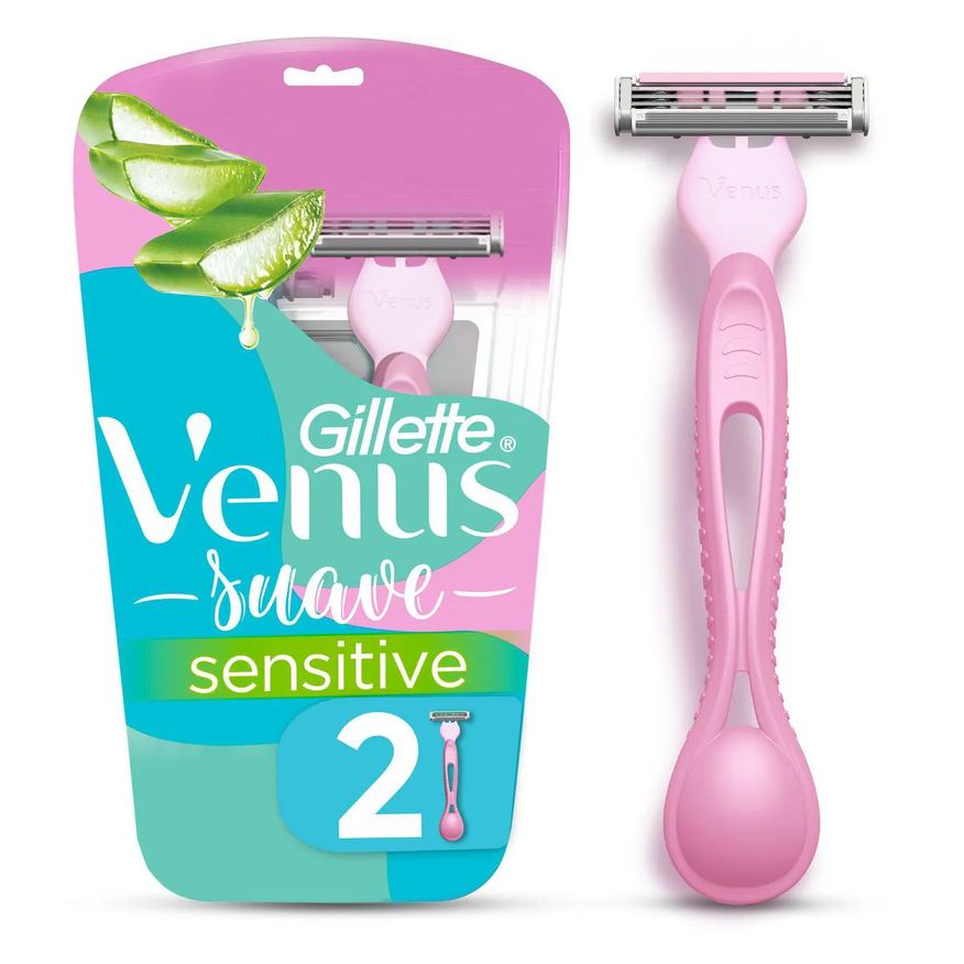 Gillette Aparelho de Depilar Venus Sensitive Feminino 2 unidades