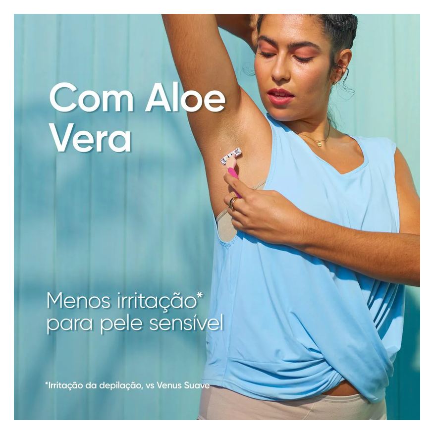 Gillette Aparelho de Depilar Venus Suave Sensitive 2 unidades
