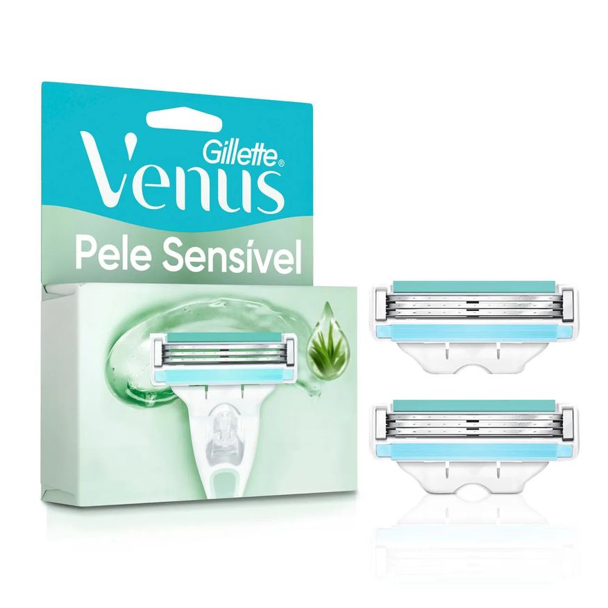 Gillette Carga para Aparelho de Depilar Venus Pele Sensível 2 unidades