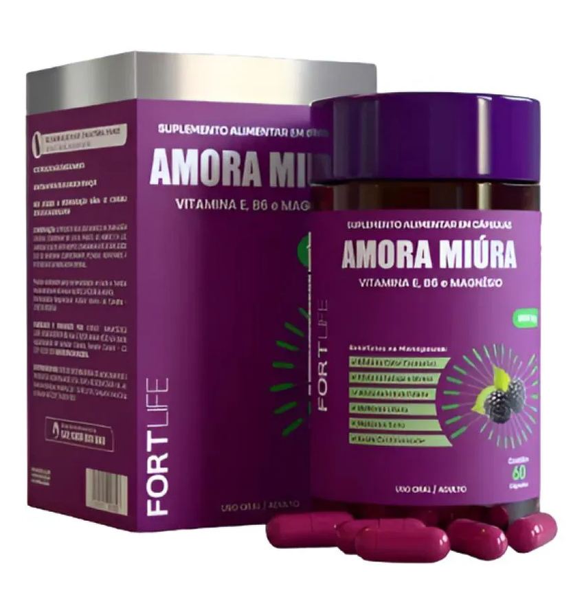 Fortlife Amora Miúra Suplemento Alimentar 1000mg C/60 cápsulas