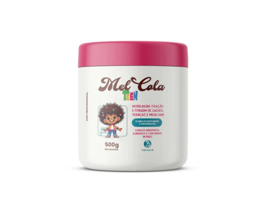Trihair Creme Mel Cola Teen Rosa 500g Cabelos Intensos