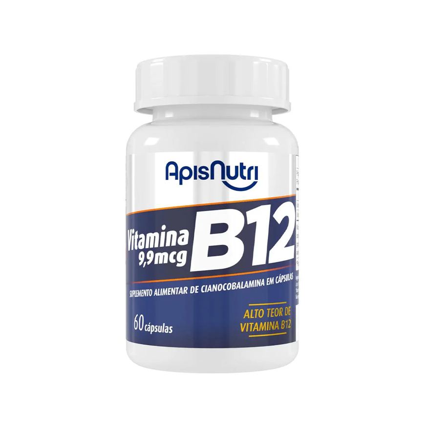 Apisnutri Vitamina B12 Cianocobalamina 400mg 60 cápsulas