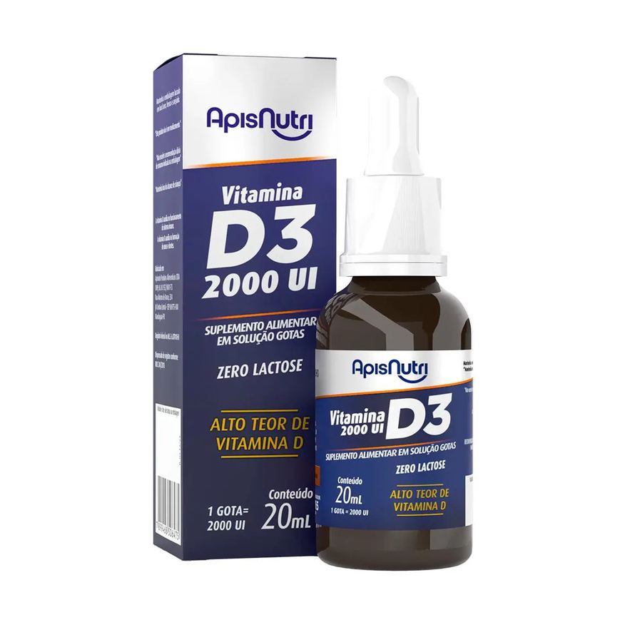 Apisnutri Vitamina D3 Gotas 2.000ui com 20ml