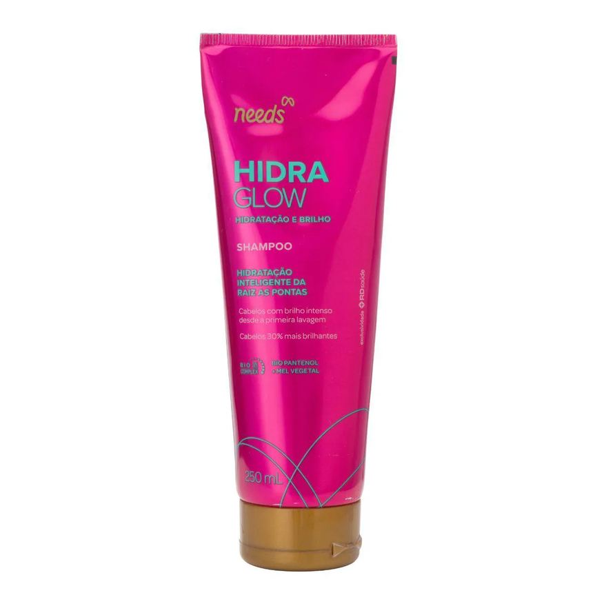Needs Shampoo Hidra Glow Hidratação e Brilho 250ml