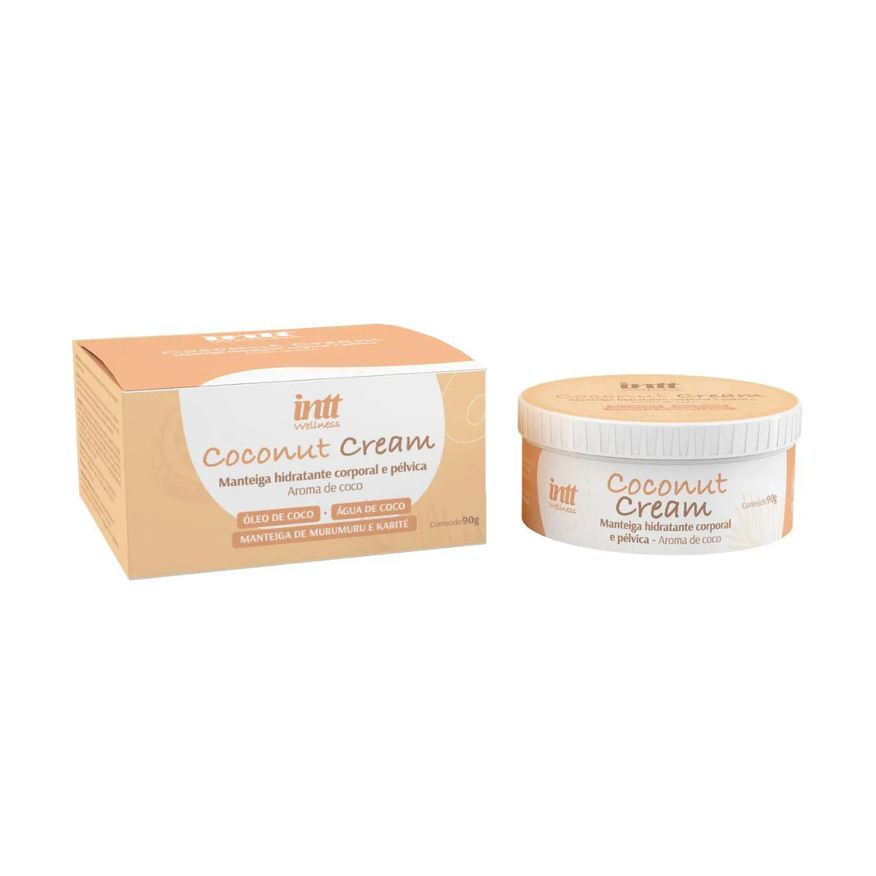 Intt Cosméticos Creme Hidratante Corporal e Pélvica com Aroma de Coco - Intt Wellness Coconut Cream