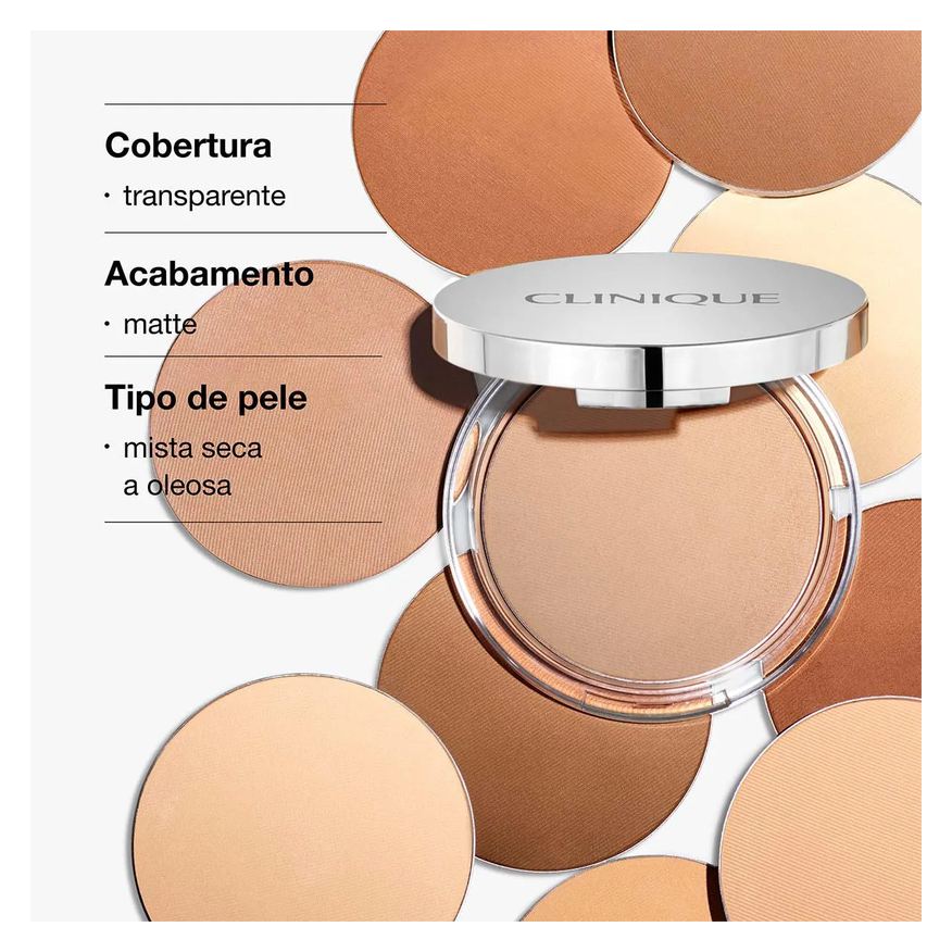 Clinique Pó Compacto Stay-Matte Sheer 7,6g - 02 Stay Neutral