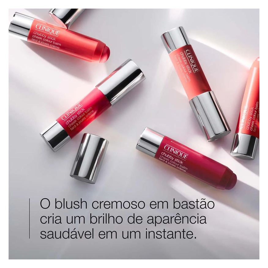 Clinique Blush em Bastão Chubby 6g - Plumped Up Peony