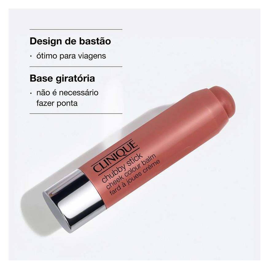 Clinique Blush em Bastão Chubby Stick 6g - Robust Rhubarb