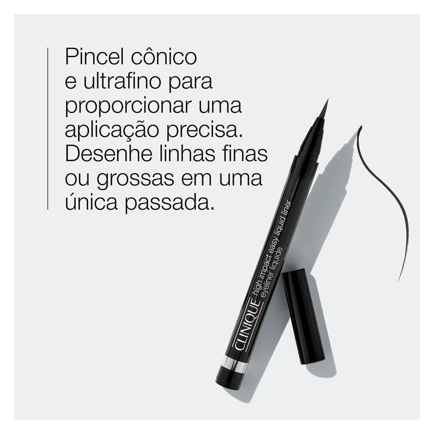 Clinique Caneta Delineadora High Impact Easy Liquid Black 0,67g