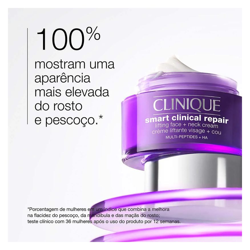 Clinique Creme Lifting Antirrugas Smart Clinical Repair Rosto e Pescoço 50ml
