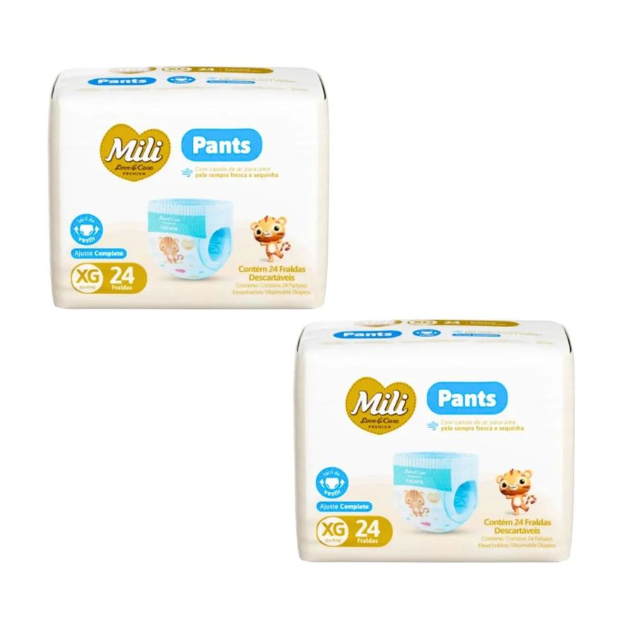 Mili Kit C2 Fralda Pants Love&care Premium Xg C24