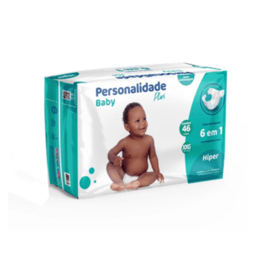 Personalidade Baby Fralda Infantil Baby Plus Xxg C46 - Personalidade