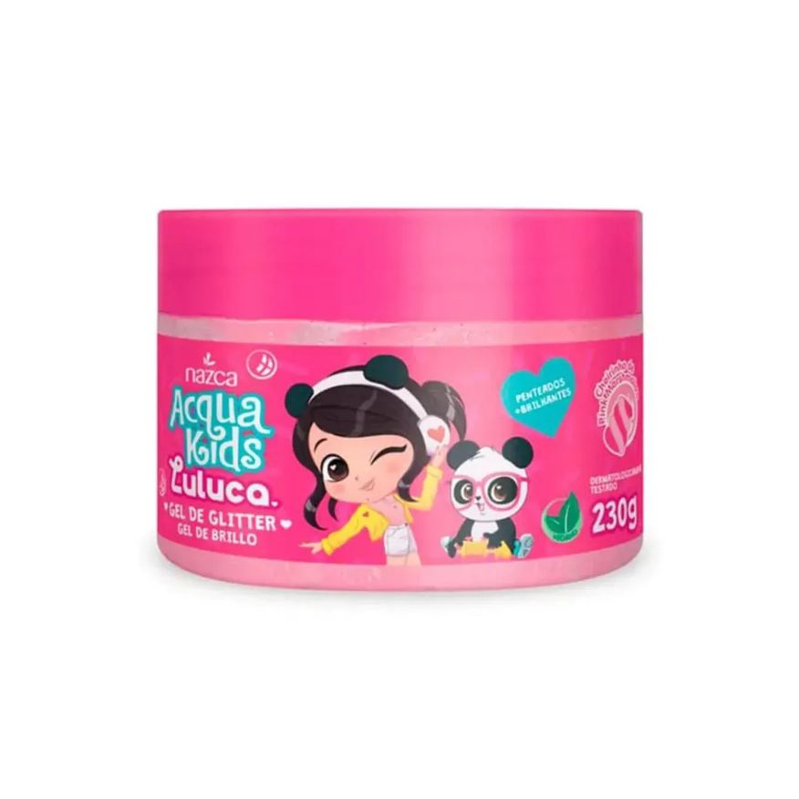 Nazca Gel Cabelo Infantil Acqua Kids Glitter 230g Luluca - Nacza