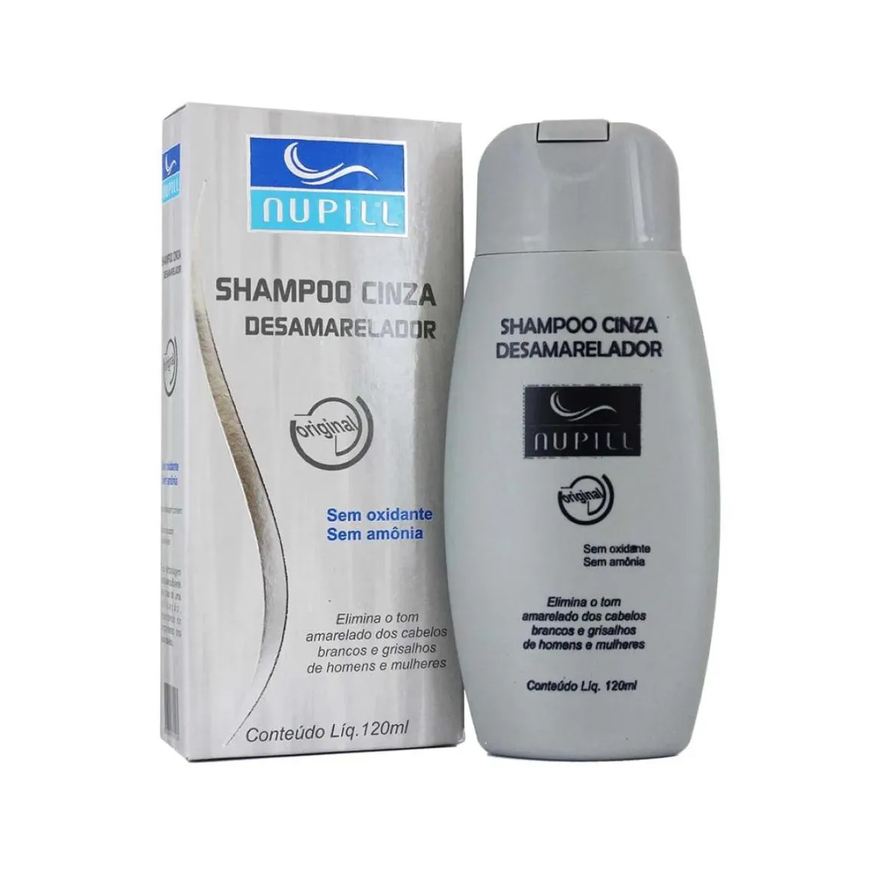 Nupill Shampoo Cinza Desamarelador 120ml
