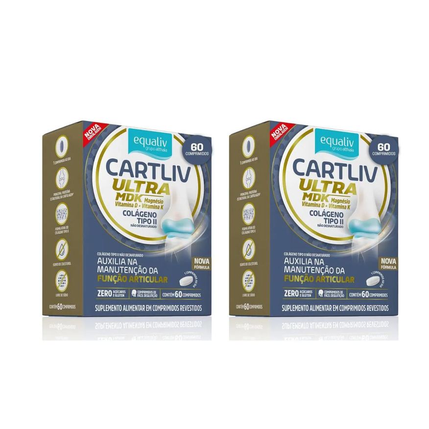 Equaliv Kit C2 Cartiliv Mdk Colágeno C60 comprimidos Cada