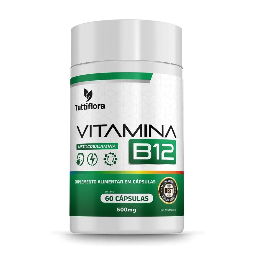 Tuttiflora Vitamina B12 (metilcobalamina) 60 cápsulas 500mg