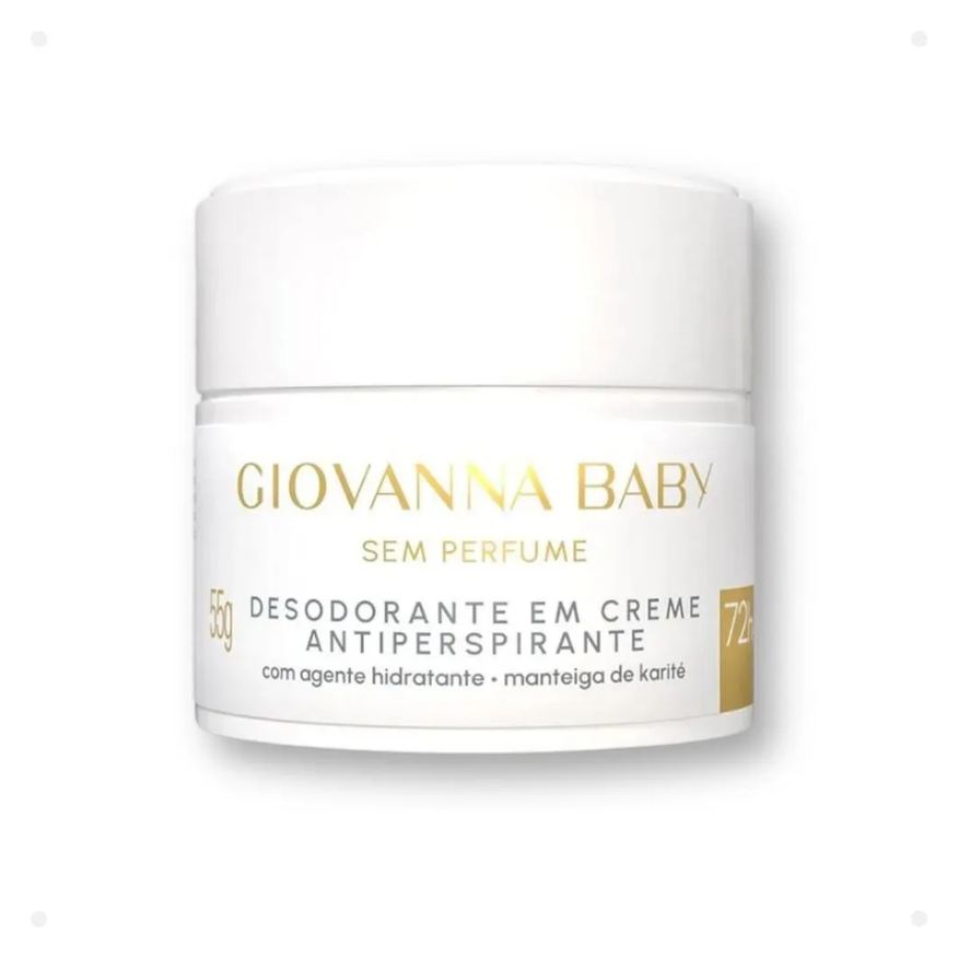 Giovanna Baby Desodorante em Creme Antiperspirante sem Perfume 72h 55g