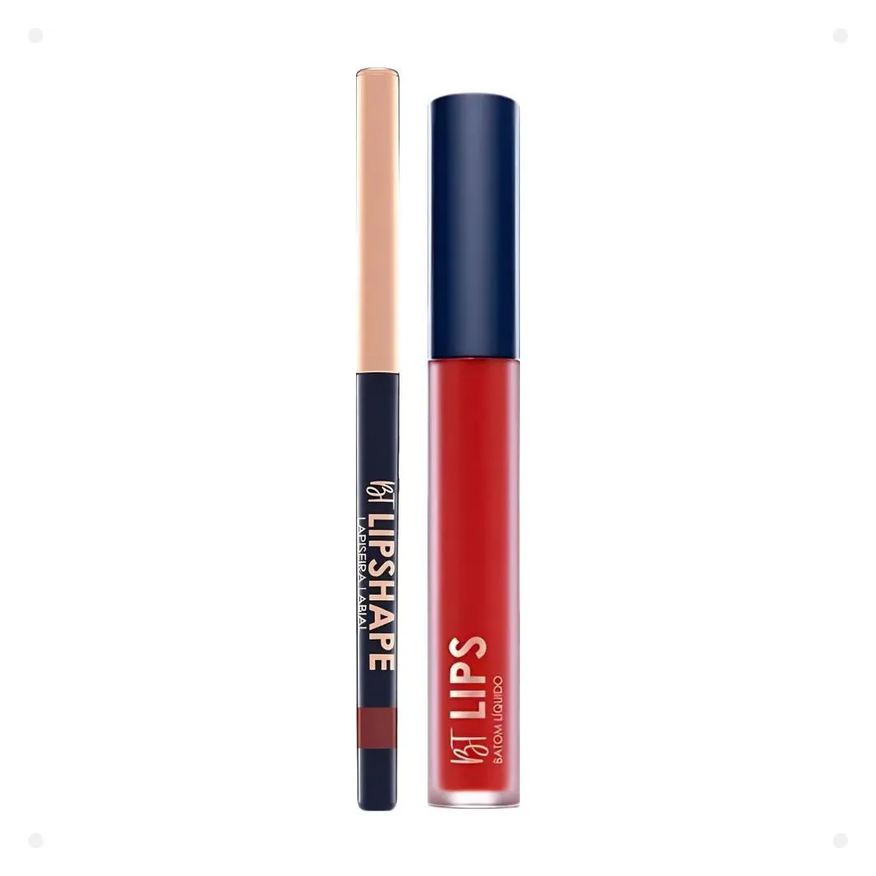 Bruna Tavares Kit Bt: Batom Líquido Bruna e Lapiseira Labial Red Carpet